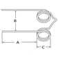 F-2 146545 Fits Ford 503 Bar Side Delivery Hay Rake Replacement Tooth,Teeth
