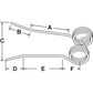 Tedder Tooth Fits Hesston Models Replaces 51001289, 96PZ4, PZ111
