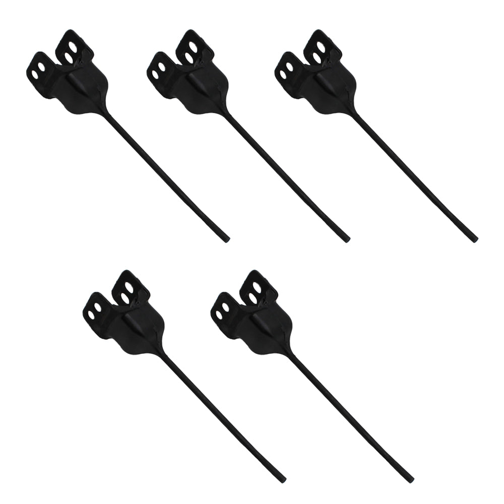 (5) LH Rubber Mounted Hay Rake Teeth 850613 Fits New Holland 256 258 65668