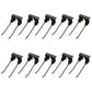 10 of Double Rubber Mount Rake Teeth 5.25" Tines x 2.375" Tine Gap RMT883
