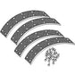 4-pc Brake Shoe Lining Set Fits Massey Ferguson Replaces 1851062M91