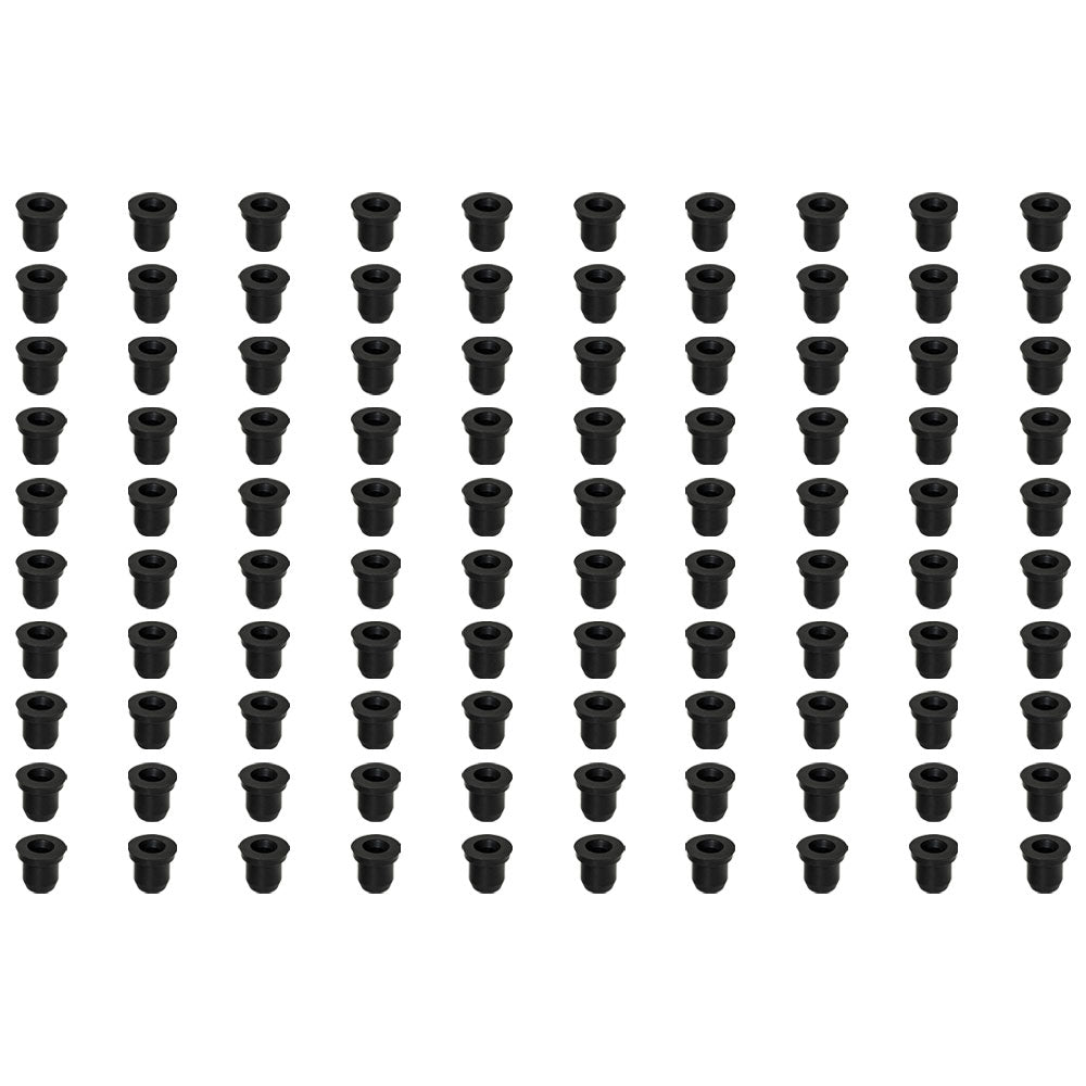 (100) Brake Bleeder Screw Or Grease Zerk Fitting Rubber Dust Covers