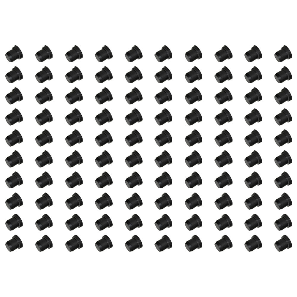 (100) Brake Bleeder Screw Or Grease Zerk Fitting Rubber Dust Covers