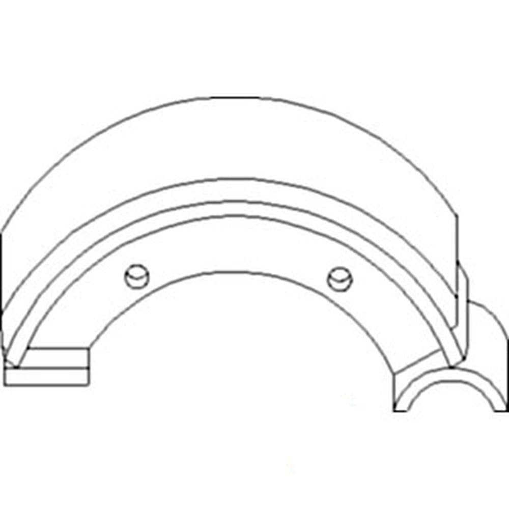 Set of 2 Brake Shoes 83921592 Fits Ford 1300 1310 1500 1510 1710