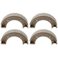 SBA328100021 Set of Four (4) Brake Shoes Fits Ford Tractors 1300 1310 1500 1510