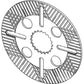 AT339543 Brake Disc Fits John Deere Industrial Service 210K 310J 315SK 325J 410J