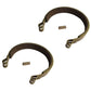 (2)- 4" Brake Band & Pin Universal Vintage Go Kart Drift Trike Mini Bike 4" Drum