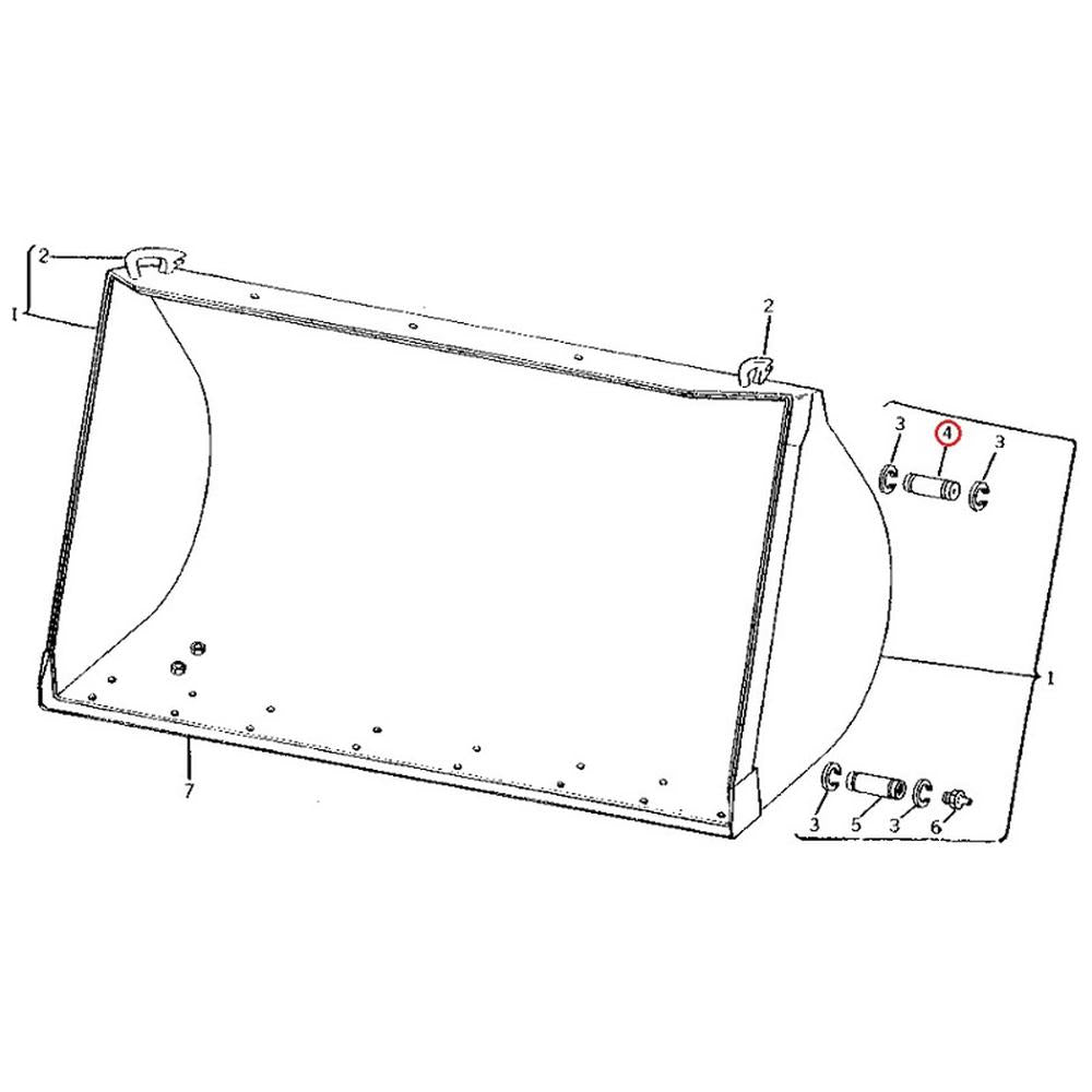 D80739 Pin Fits Case 480C 480D 580C 580D 580E Backhoe Loader