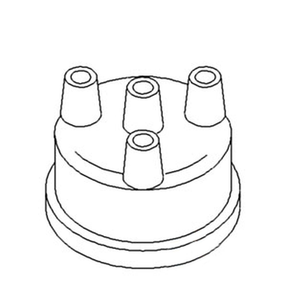 3 CYL GAS TRACTOR DISTRIBUTOR CAP C5NF12106A Fits Ford 2000 3000 4000
