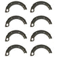 Qty 8: 1/2 Brake Shoe w/Lining
 Fits Ford/New Holland Replaces 81802510