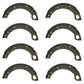 Qty 8: 1/2 Brake Shoe w/Lining
 Fits Ford/New Holland Replaces 81802510