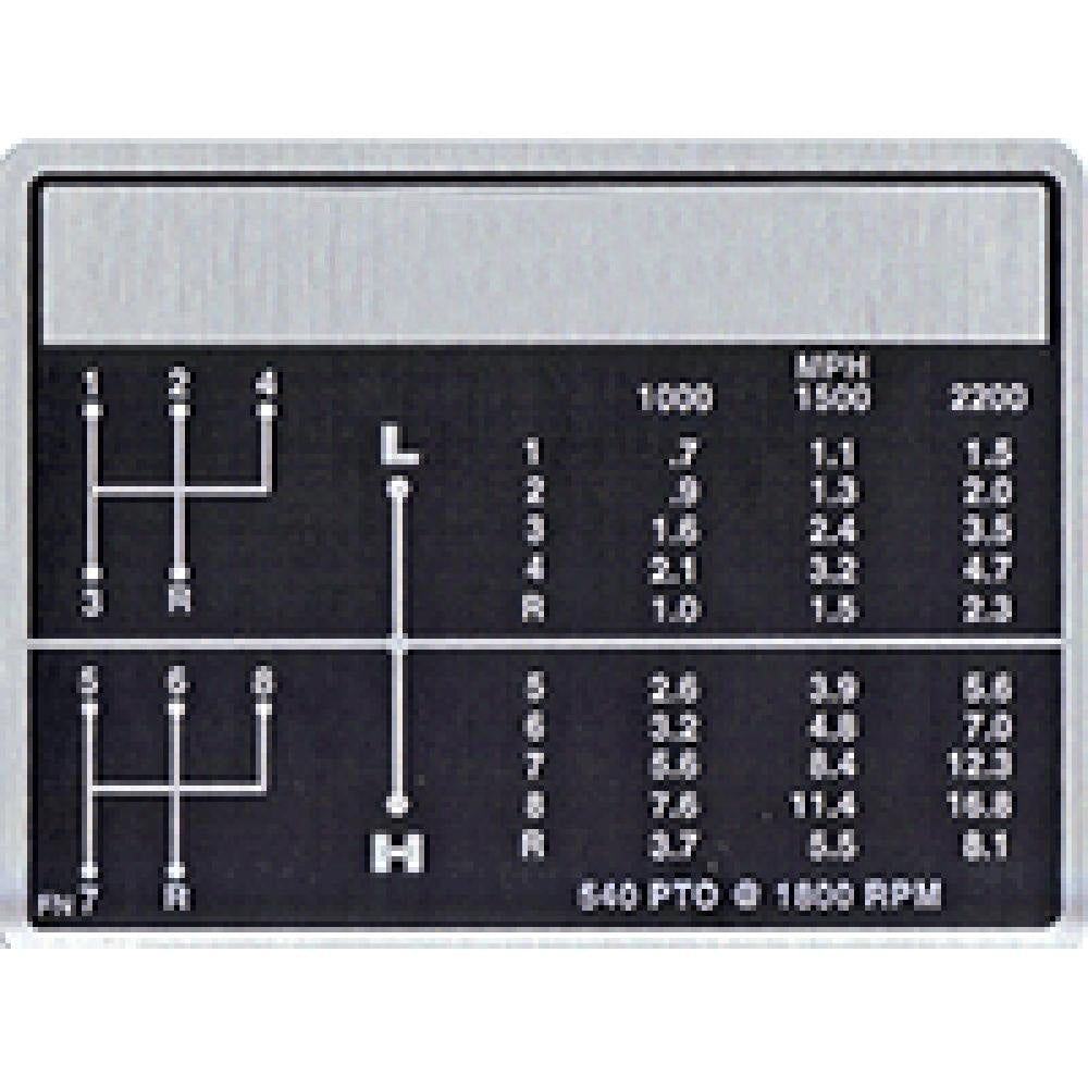 8 Speed Shift Pattern Decal Fits Ford/New Holland Replaces C5NN7B292FN