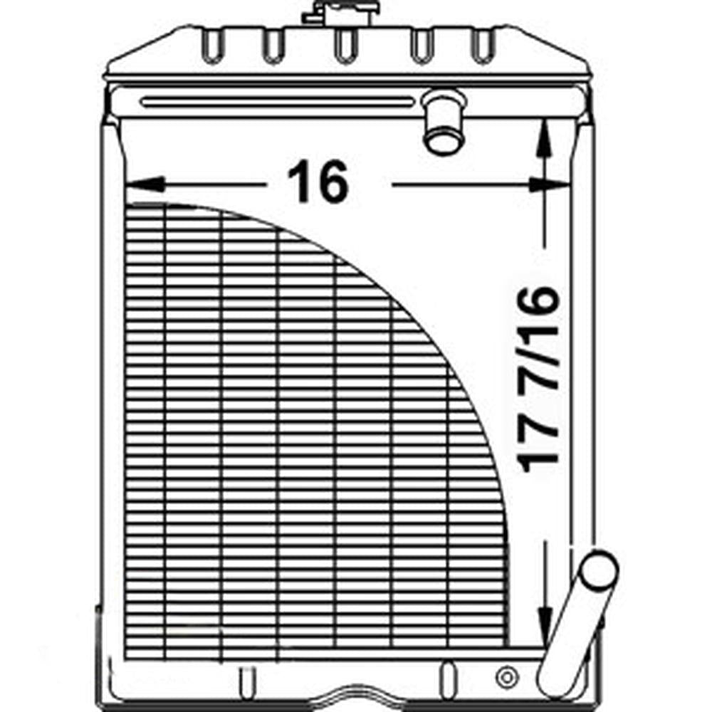 C5NN8005AB NCA8005C Jubilee Radiator Fits Ford NAA NAB 500 501 1469 600