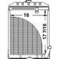 Radiator C5NN8005AB Fits Ford New Holland 841 861 900 901 2000 4030 4130 41