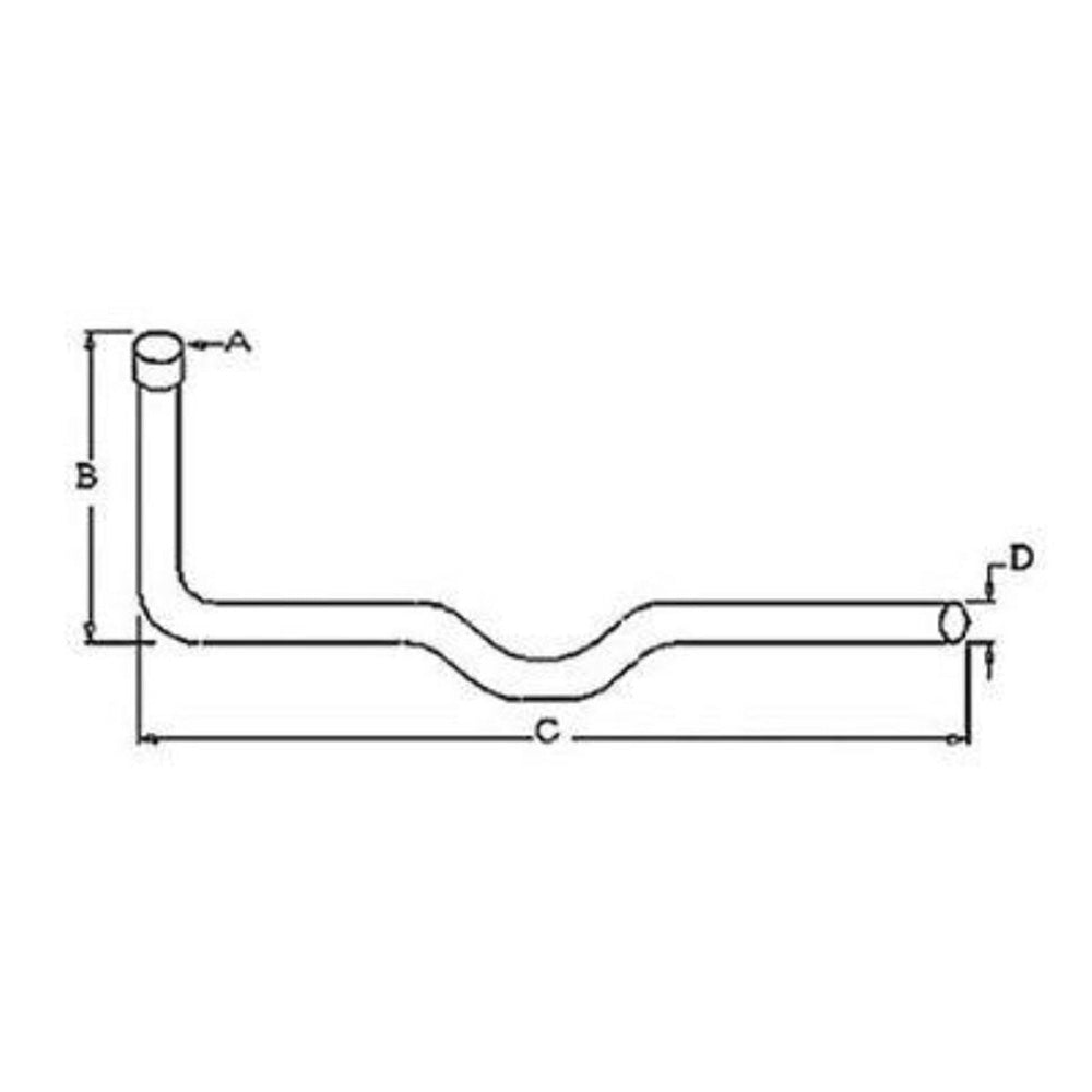 1117-7712 - Exhaust Pipe Fits Ford/New Holland