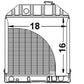 Radiator Fits Ford/New Holland Replaces 81817277