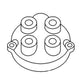 C800 New Distributor Cap Fits Allis Chalmers Tractor Fairbanks Fits Morse