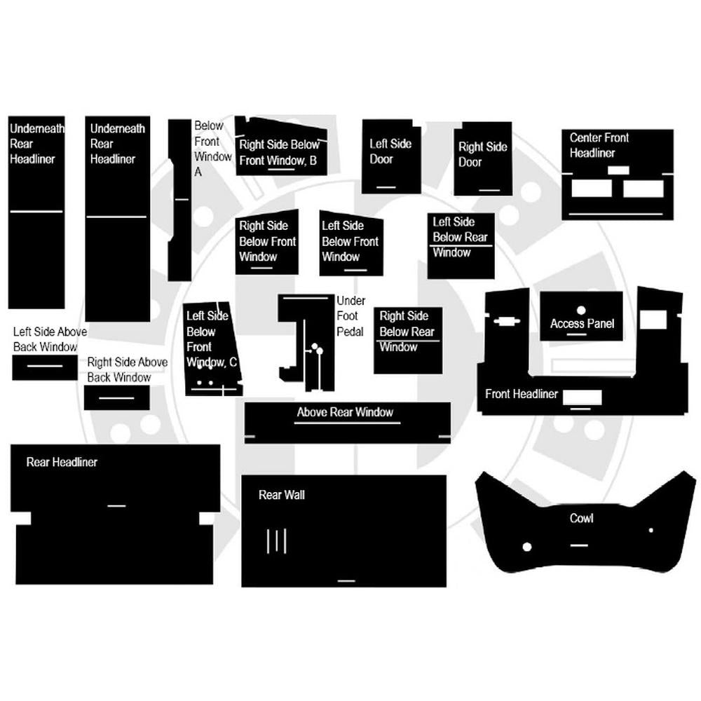 C864 New Cab Kit w/ Headliner Fits Case-IH Tractor Models 4386 4586 4786