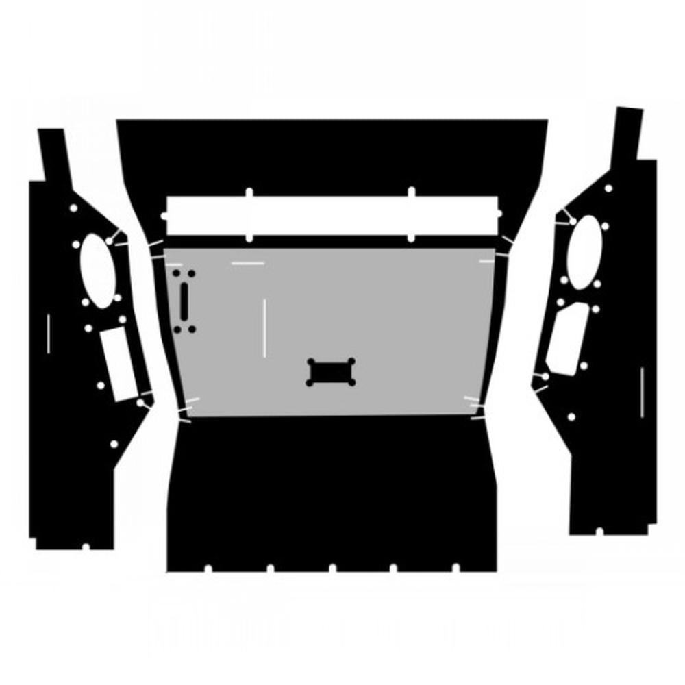 C86H1 New Black Basket Weave Cab Headliner Fits Case-IH Tractor Models 886