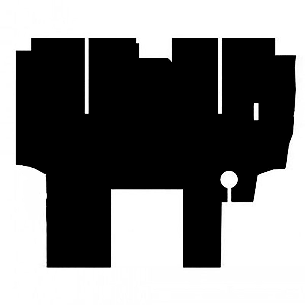 Cab Foam Floor Mat - Black Fits Massey Ferguson 2675 2705 2745 2775 2805