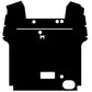 Black Cab Floor Mat Fits Ford/New Holland 5700 6700 7700