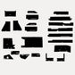 Black Basket Weave Cab Kit w/o Headliner fits Versatile Tractors 835 855 875 895