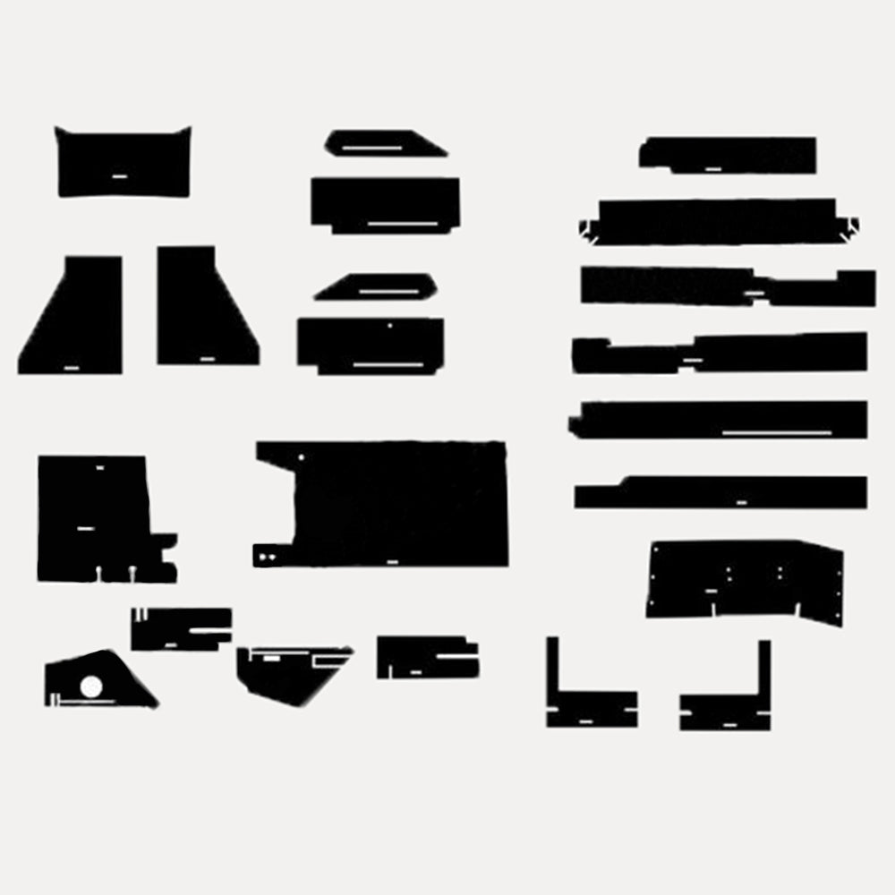 Black Basket Weave Cab Kit w/o Headliner fits Versatile Tractors 835 855 875 895
