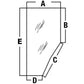 3G710-70770 LH Door Cab Glass Fits Kubota M5700 M9000 M8200 M6800 M4900