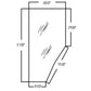 3G710-70770 LH Door Cab Glass Fits Kubota M5700 M9000 M8200 M6800 M4900
