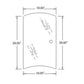 Cab Glass - Side Window RH Fits Kubota M5040 M6040 M7040 M8540 M9540 3C581-70540