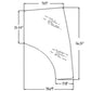 T1155-70772 Glass Door Fits Kubota LH L3240 L3540 L3940 L4240 L4630 L5030 L5740