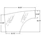 A-T1155-70672 RH Door Glass Fits L3240 L3430 L3540 L3940 L4240 L4330 L4630
