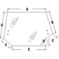 WN-87309738-PEX Glass Rear Tinted Fits International/CaseIH MX180 MX200 MX210