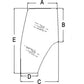 82036000 New RH Door Glass Fits Case-IH Tractor Models JX100U JX108U +