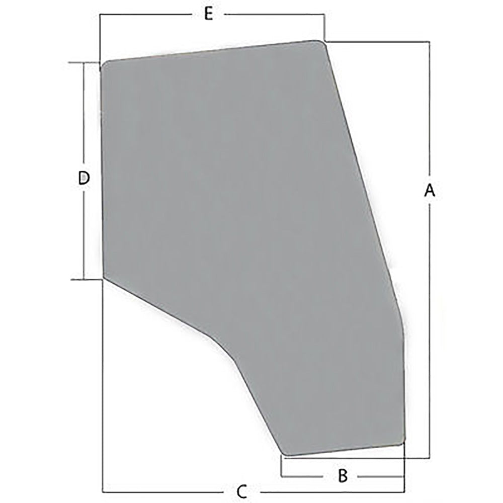 WN-3907222M1-PEX Glass, Door, RH Fits Massey Ferguson 6140 6150 6170 6180 6190