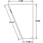 WN-AH168703-PEX Glass, Door Fits John Deere CTS CTS II 9400 9410 9450 9500