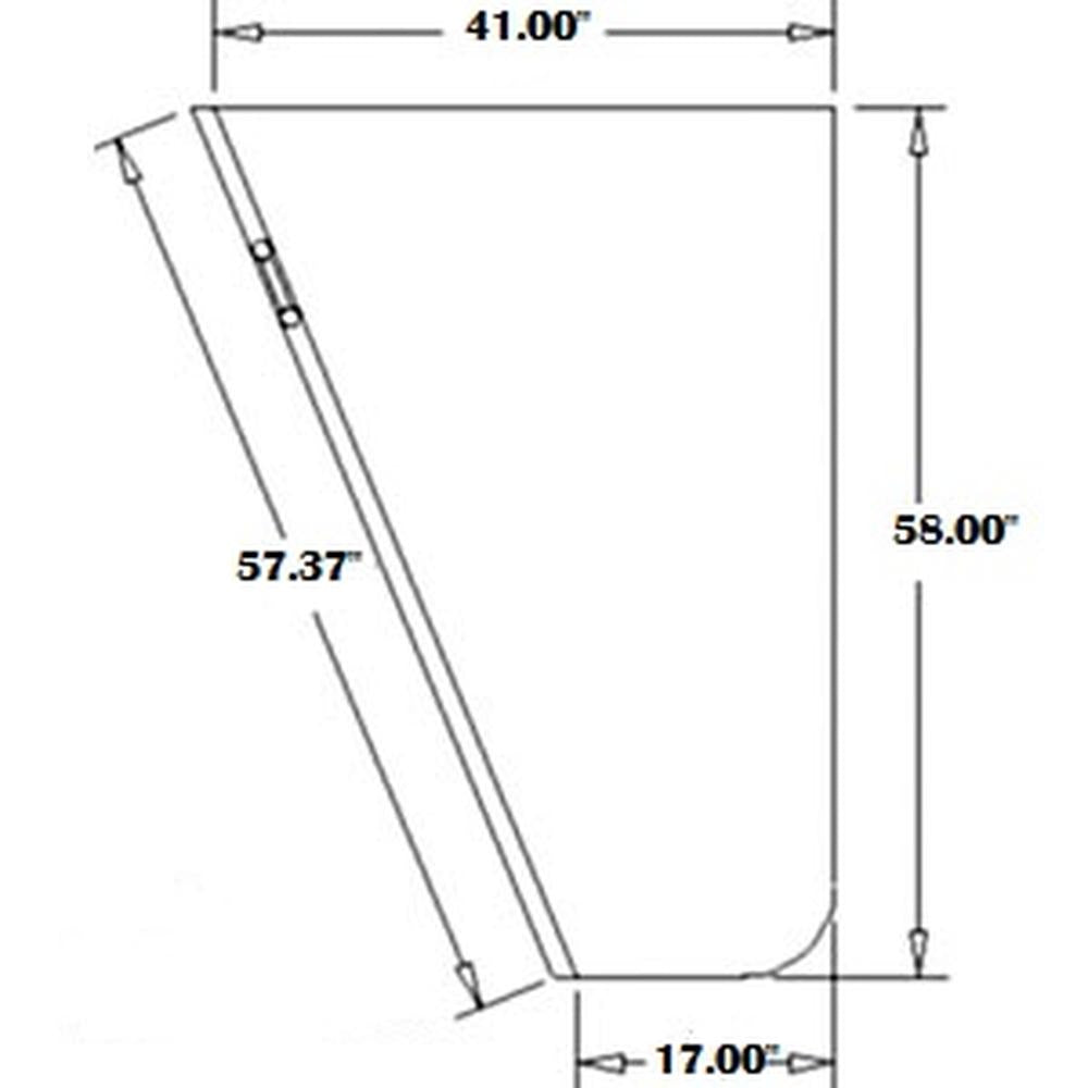 WN-AH168703-PEX Glass, Door Fits John Deere CTS CTS II 9400 9410 9450 9500