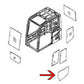 Lower Door Glass Fits Komatsu PC128US-2-EU PC128US-2-N PC228USLC-3-KU PC78US-6 P