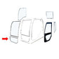 AI, KHN15000 Front Lower Cab Glass Fits Case-IH Excavator CX130B CX160B CX180B