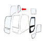 AI, LQ02C01301S002 Right Hand Cab Glass For Kobelco Industrial E215C E265C