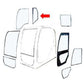 LQ02C01301S002 Right Hand Cab Glass For Kobelco Industrial SK75SR-3 SK85MSR-3