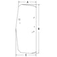 T205205 Cab Window Glass Fits John Deere Crawler Dozer Models 450J 550J 650J 700