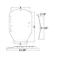 Green Tinted Windshield Glass T312628 Fits John Deere 333E 333D Fits JDT312628