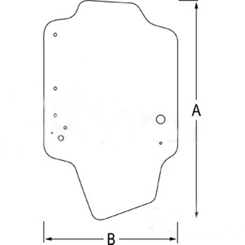 Tint Front Door Cab Glass Fits New Holland SR130 L213 L218 L220 L225 L230
