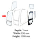 YN50C01173P1 Front Upper Windshield Glass Fits Kobelco Excavator SK170LC-8