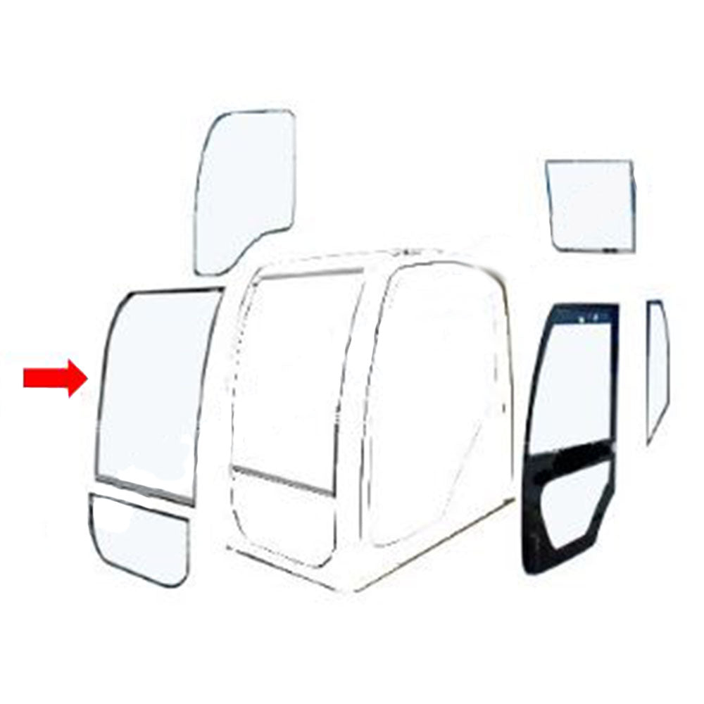 YT02C01156P1 Front Upper Windshield Glass for Kobelco Fits New Holland SK235SR