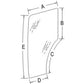 LH Door Cab Glass Fits Case-IH JX1075C JX1060C JX1070C Fits New Holland TN75D TN