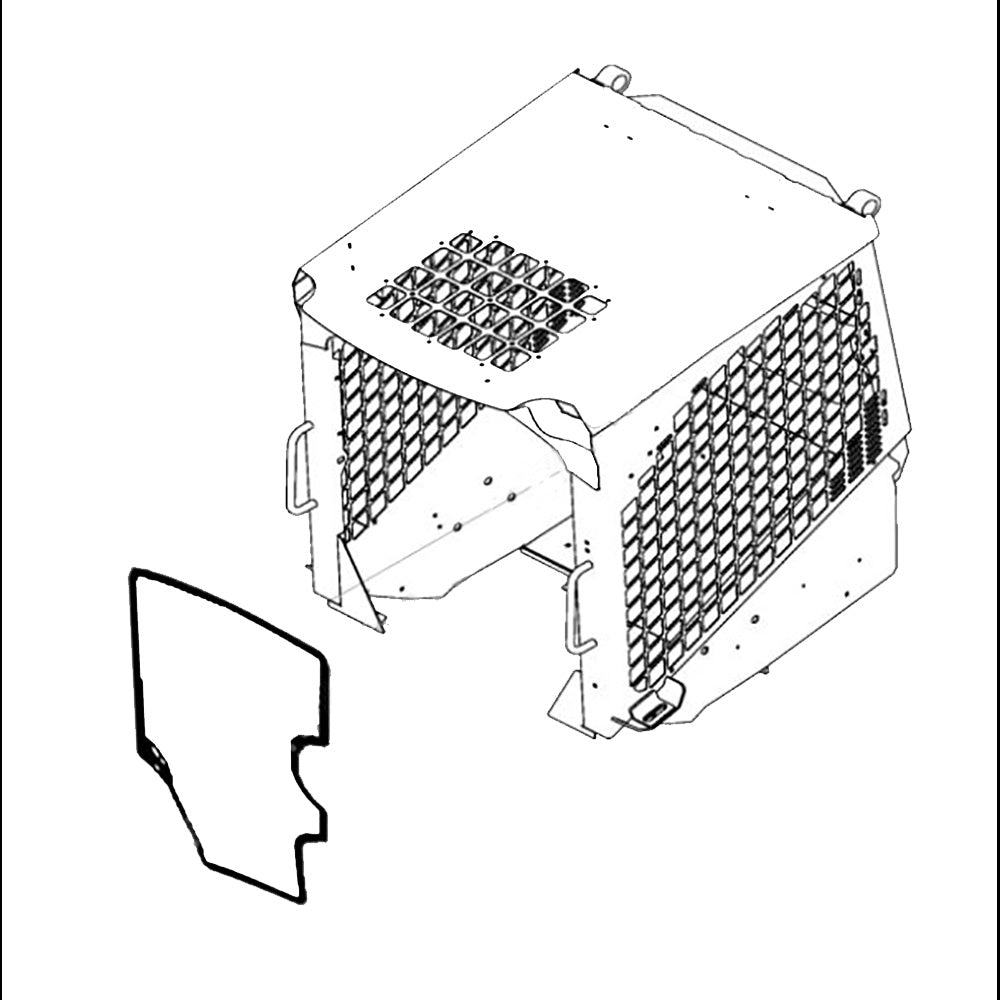 87635930 Front Door Glass Fits New Holland Skid Steer - FREE SHIPPING!!!