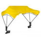 3-Bow Tractor Canopy With Frame Fender Mount 48" - Yellow Fits Over Most ROPS