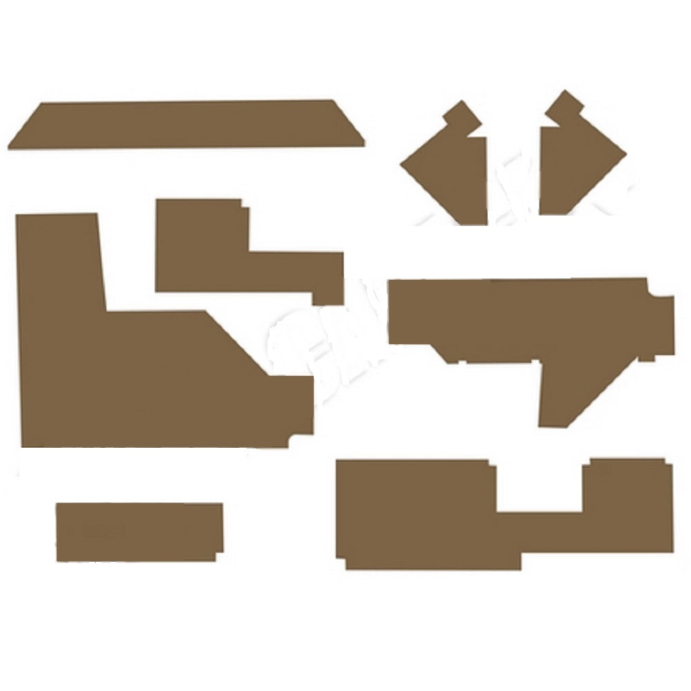 CR51 New Brown Cab Kit w/o Headliner Fits John Deere Tractor 1640 2040 2040S +